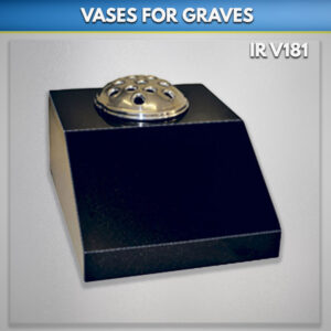 black Splayed Vases with hole